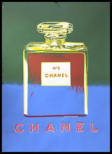 1997 * Manifesto Poster Originale "Andy Warhol - CHANEL N°5, Verde Blu" (A-) Fra