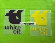 Toppa Sponsor Juventus 2025 2026 whitebitewhite bit giallo/nero 1 pz ufficiale