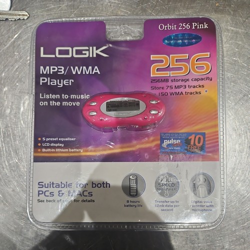Logik mp3 256 lcd - mp3/wma, rosa