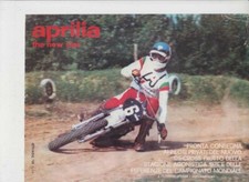 advertising Pubblicità-MOTO APRILIA 125 MX 1977-I.ALBORGHETTI  MOTOCROSS EPOCA