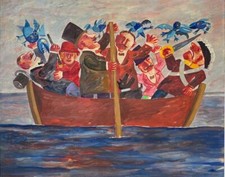 Barca assalita da uno stormo