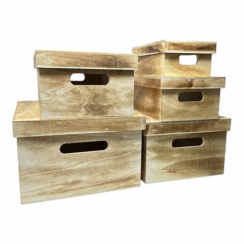 Scatole legno con coperchio - scatole,