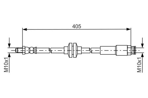 Tubo flessibile freno 987 - tubo, 1
