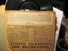 1917 Marie SUNDELIUS Swedish EDISON DIAMOND DISC Vallåt - Fjorton år 82186