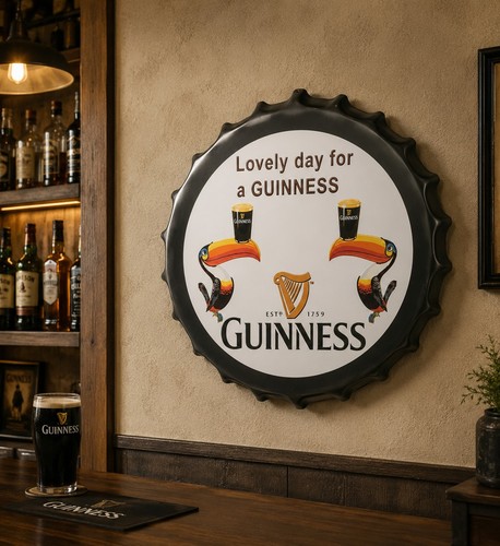 Arte parete insegna guiness - arte,