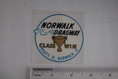Adesivo norwalk dragway class - adesivo,