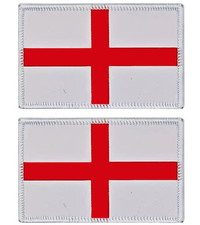 2 x English Official VELCRO® St George Patch 8x5cm UK British England Badge