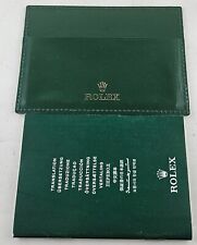 PORTA GARANZIA CARD ORIGINALE ROLEX  4119209.05 +cert.cronometro like 4119209.34