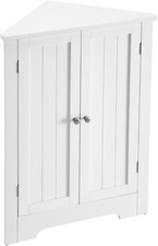 BBK122W01 Angolare, Mobile Ante e Ripiano Regolabile, per Bagno Cucina Soggiorno