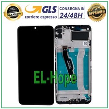 DISPLAY LCD + FRAME PER HUAWEI Y6P 2020 MED-LX9 MED-LX9N TOUCH SCREEN VETRO NERO