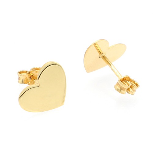 Orecchini donna cuore oro - orecchini,