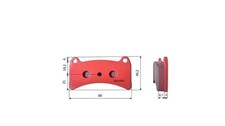 Pastiglie freno Kart, set