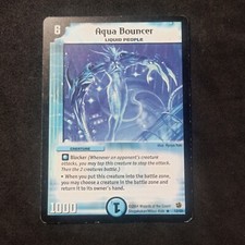 Aqua Bouncer 12/55_ DM-02_ Rare_ Duel Masters_ English_ Excellent 