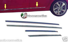 Modanature profili porte laterali acciaio cromo minigonne per Seat Leon 2012+