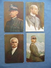 PERSONAGGI GRANDE GUERRA LOTTO 8 CARTOLINE-D'ANNUNZIO-CADORNA-ZUPPELLI-PORRO....
