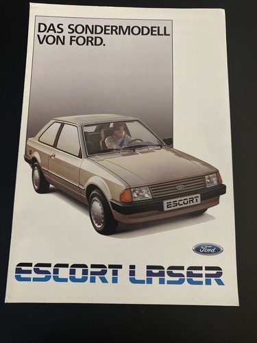 Ford escort laser - ford, depliant
