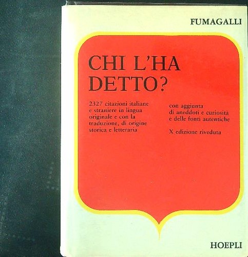 Chi detto fumagalli - detto?,