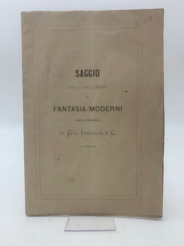 Saggio dei caratteri - , di