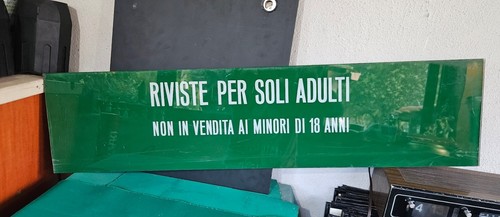 Cartello vintage insegna - cartello,