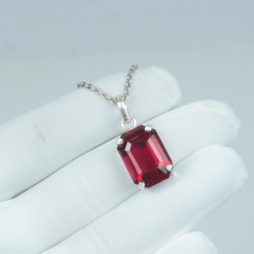 Collana granato rosso - , vintage
