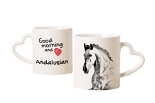 Andaluso tazza con cavallo