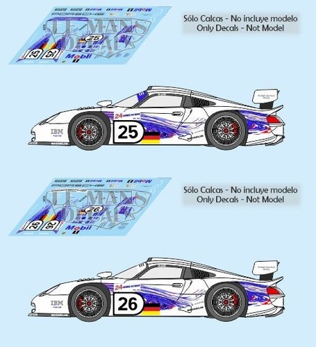Decals porsche 911 - decals, gt1