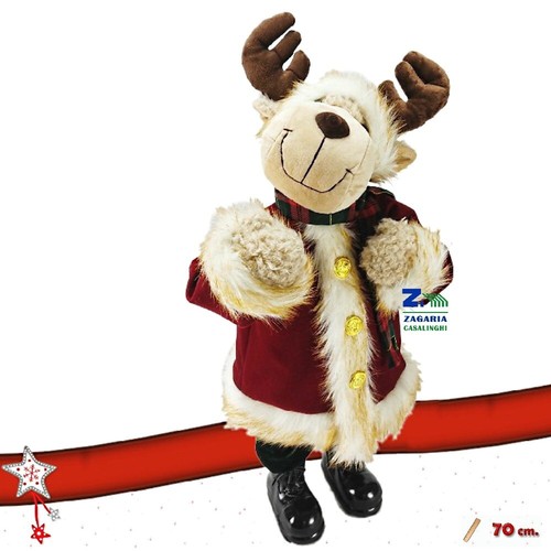 Renna peluche mascotte - renna,
