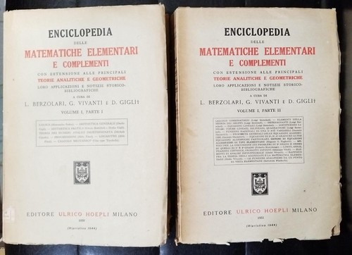 Enciclopedia delle matematiche - enciclopedia,