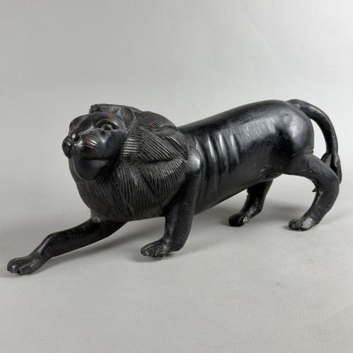 Scultura leone legno - leone,