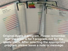 Apple II programma computer vintage ref.Applevint