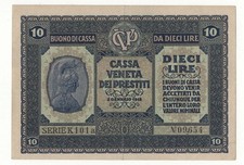 10  LIRE BUONO DI CASSA VENETA