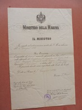 DIPLOMA MINISTERO R. MARINA