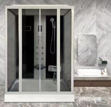 Doccia Idromassaggio 130X85CM CABINA VASCA SAUNA BAGNO TURCO OZONO BLUETOOTH LED