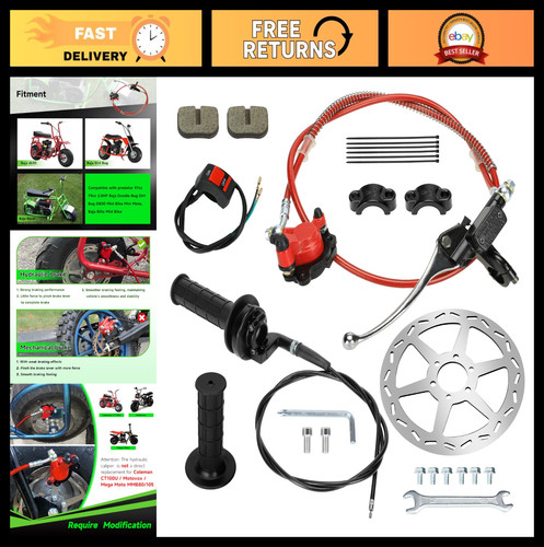 Mini bike hydraulic brake kit - brake,