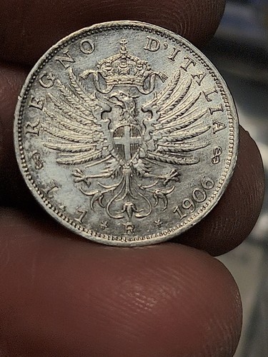Lira 1906 vittorio - 1,