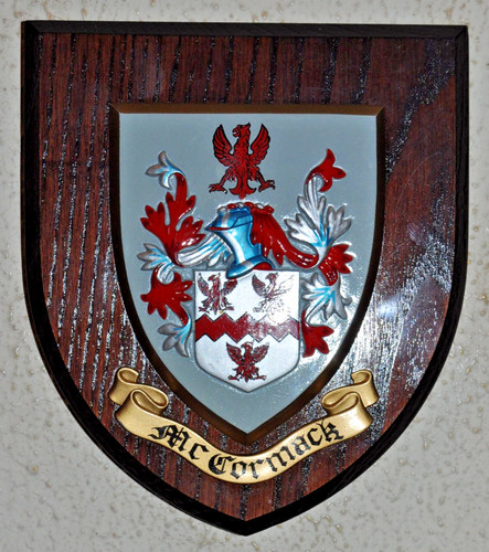 Mccormack family plaque shield - family,