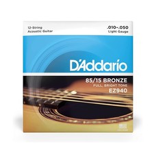 D'Addario EZ940 Light 10-50 Corde 12 per Chitarra Acustica American Bronze