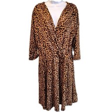 Abito donna Tiana B stampa animalier 2X elasticizzato maniche 3/4 capo multicolore 