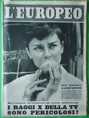 Audrey hepburn europeo 1955 - l'europeo,