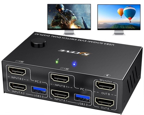 Kvm switch hdmi doppio monitor - kvm,