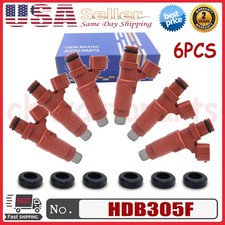 6PCS Fuel Injectors HDB305F