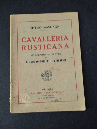 Cavalleria rusticana di - cavalleria,