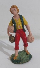 I123899 Pastorello Presepe - statuina in plastica 10/51- Uomo con anfore - 11 cm