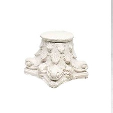 Capitello in gesso colato a mano per presepe 5x5x4,5 cm