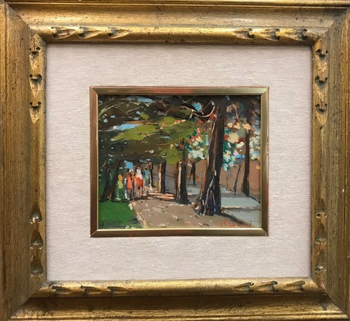 Dipinto olio tavoletta ardenza - olio,