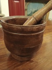 Mortaio Legno Antico