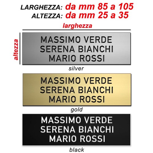 Targhetta personalizzata - personalizzata, l