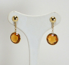 18kt YELLOW GOLD EARRINGS WITH