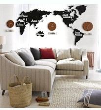 3X OROLOGIO MAPPAMONDO 3D