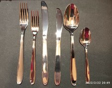 Set completo di posate da 6 X 12 ( 75 totale ) Facix italy 18/10 acciao inox